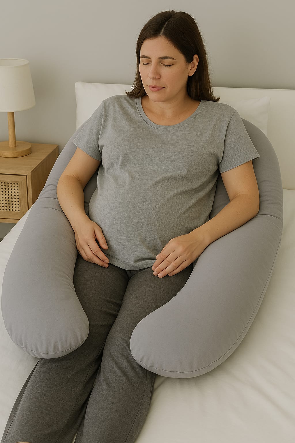 U-Shape Maternity Pillow | Full Body Pregnancy Support Cushion