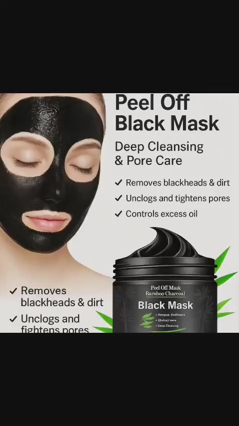 Peel Off Black Mask – Deep Cleansing & Pore Care with Bamboo Charcoal