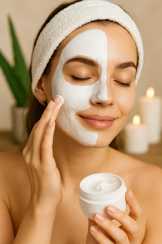 White Facial Mask Cream – Deep Cleansing & Brightening (100ml)